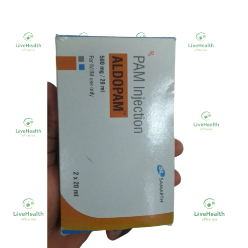 https://livehealthepharma.com/images/products/1726297006PAM Injection (Aldopam) 500mg.png